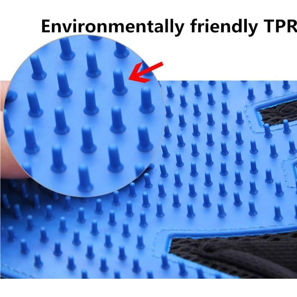 Pet Grooming & De-Shedding Gloves for Dogs, Cats & Other Animals